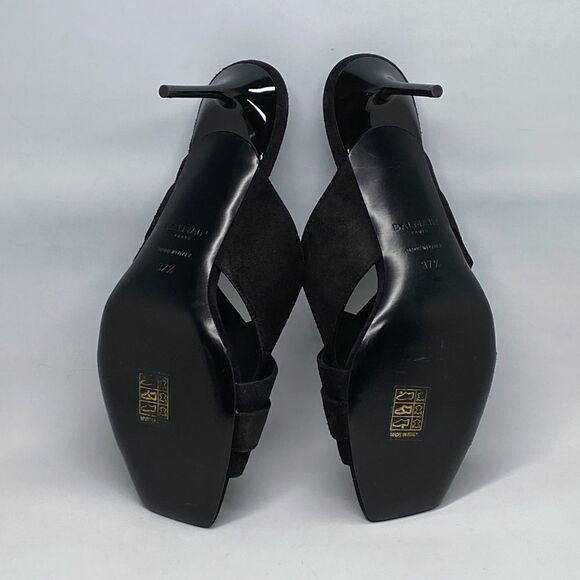 Balmain Uma Mules In Suede Leather size 37.5 - Picture 13 of 15